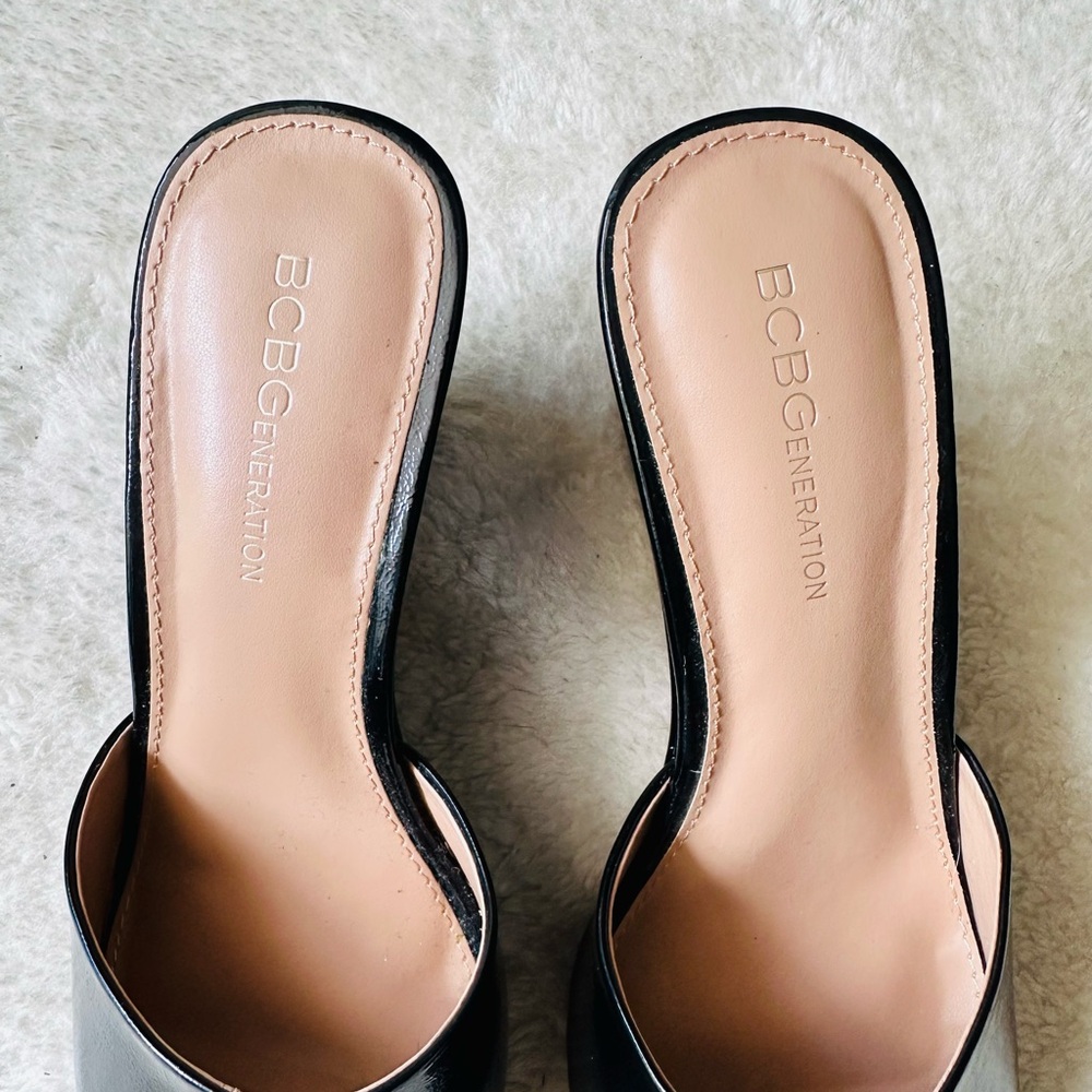 Bcbgeneration Giani Square Toe Wedge Women’s Sand… - image 8